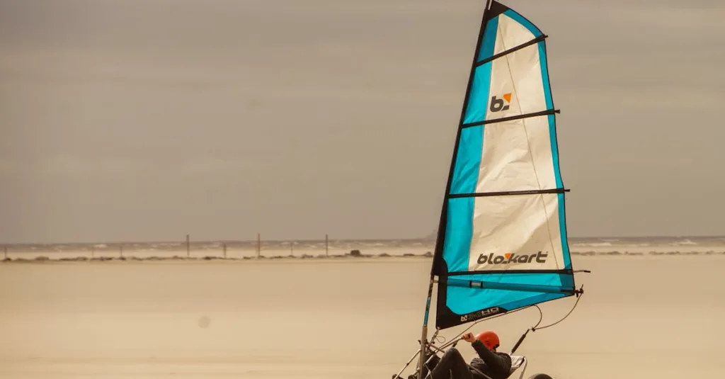 découvrez le land sailing, un sport de voile passionnant sur terre qui combine vitesse et adrénaline. parfait pour les amateurs de sensations fortes et d'activités en plein air.